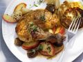 Hähnchen mit Maronen und Äpfeln Rezept