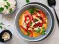 Hähnchen-Paprika-Curry mit Reis Rezept