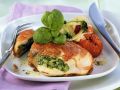 Hähnchenbrustfilet mit Füllung aus Kräuterbutter, Käse und Schinken Rezept