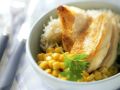Hähnchenbrustfilet mit Mais und Reis Rezept