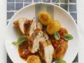 Hähnchenfilet mit Balsamicosoße und gebratenen Kartoffeln Rezept