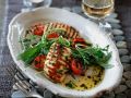 Halloumi mit Salat Rezept