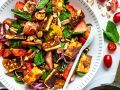 Halloumi-Salat mit Wassermelone und Tomaten Rezept