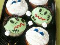 Halloween-Cupcakes (Mumien und Frankenstein) Rezept