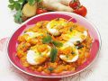 Hartgekochte Eier mit scharfer Tomatensauce Rezept