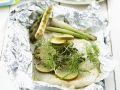 Heilbutt in Folie gegrillt Rezept