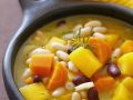 Herbstliche Gemüsesuppe mit Bohnen, Karotten und Kürbis Rezept