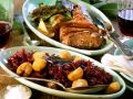 Hirschrücken mit Rotkohl Rezept