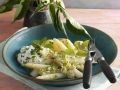 Holunder-Spargel mit Kräuterfrischkäse Rezept