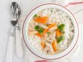 Hühnerfrikassee mit Reis Rezept