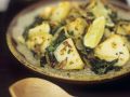 Indisches Kartoffel-Curry mit Spinat (Saag aloo) Rezept