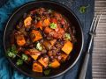 Jerk-Curry mit Süßkartoffel und schwarzen Bohnen Rezept