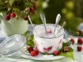 Joghurt mit Himbeeren Rezept