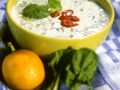 Kalte Joghurt-Spinatsuppe Rezept