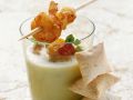 Kalte Melonensuppe mit Shrimps Rezept