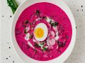 Kalte Rote-Bete-Suppe mit Radieschen Rezept