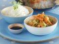 Karottengemüse aus dem Wok mit Glasnudeln Rezept