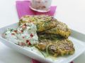Kartoffel-Champignon-Puffer mit Radieschenquark Rezept