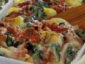 Kartoffel-Gemüse-Gratin mit Brokkoli und Oliven Rezept