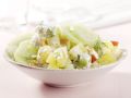 Kartoffel-Gurken-Salat mit Hüttenkäse Rezept