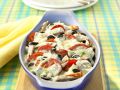 Kartoffelgratin mit Pute und Tomaten Rezept