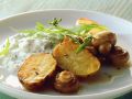 Kartoffeln mit Champignons im Ofen gebacken Rezept
