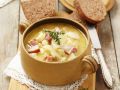 Kartoffelsuppe mit Zwiebeln und geräuchertem Speck Rezept