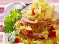 Kassler mit Apfel-Sauerkraut Rezept