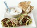 Kebab vom Lamm mit Pitabrot und Joghurtsauce Rezept