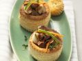 Kleine Pasteten mit Rind und Champignons Rezept