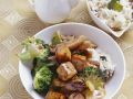 Knuspriger Tofu mit Austernpilzen und Brokkoli Rezept