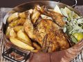 Knuspriges Hähnchen mit Kartoffeln nach griechischer Art Rezept