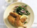 Knuspriges Stubenküken mit Petersiliensalat Rezept