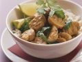 Kokos-Champignons auf Reis Rezept