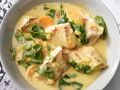 Kokos-Fisch-Curry mit Blattspinat Rezept