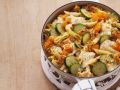 Kürbis-Nudel-Gratin mit Zucchini Rezept