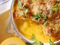 Kürbis-Tomatengratin Rezept