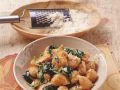 Kürbisgnocchi mit Blattspinat Rezept