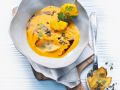 Kürbissuppe mit Hokkaido und Patisson Rezept