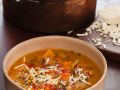 Kürbissuppe mit Kichererbsen Rezept