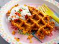 Kürbiswaffeln herzhaft Rezept