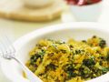 Kurkuma-Bulgur mit Mangold Rezept