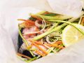 Lachs mit Gemüse en papillote Rezept