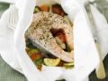 Lachs mit mediterranem Gemüse Rezept