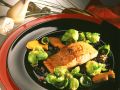 Lachs mit Rosenkohl Rezept