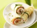 Lachs-Pfannkuchen-Rollen Rezept