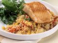 Lachsfilet auf Gemüse-Couscous Rezept