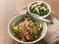 Lamm mit Champignons und Spinat Rezept