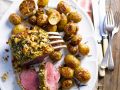 Lamm mit Kräuterkruste und Ofenkartoffeln Rezept
