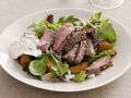 Lammfilet mit Joghurt-Minz-Soße und Salat Rezept